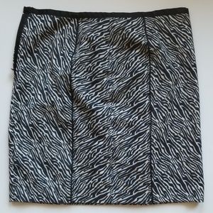 H&M zebra print skirt